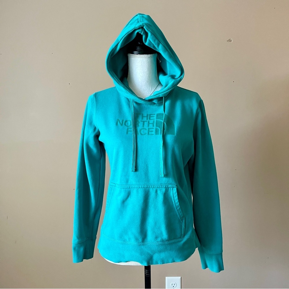 THE NORTH FACE | Teal Hooded Kangaroo Pocket Hoodie Sweatshirt Sz S